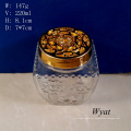 220ml gravado Aroma difusor, frasco de vidro com tampa plástica
